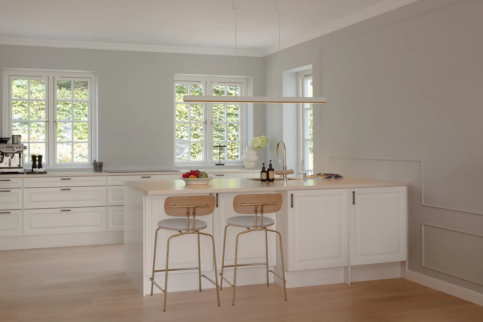 Lampa wisząca Hazel Branch 1,5m, White-brass Umage