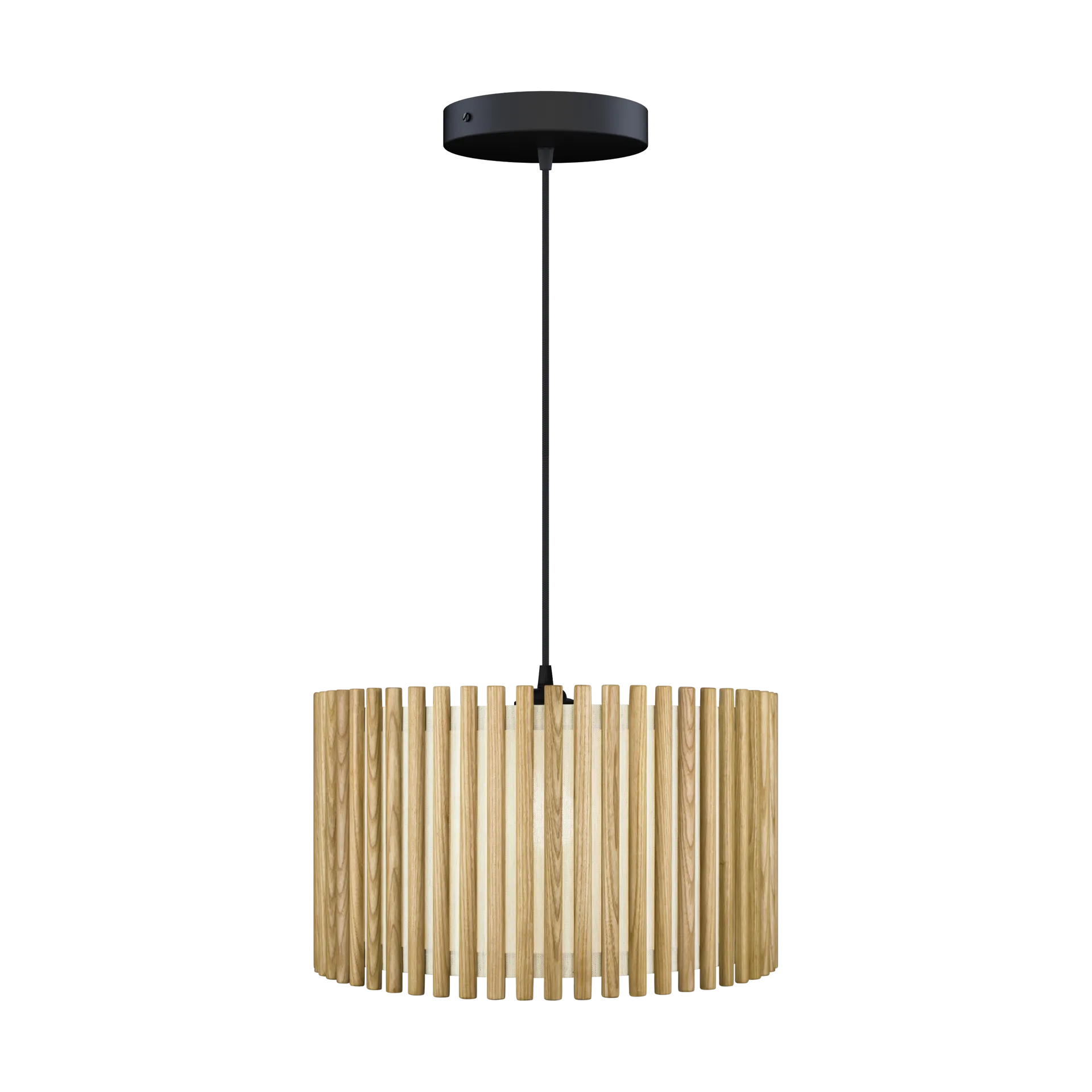 Lampa wisząca Komorebi duża, Circle oak-czarny Umage