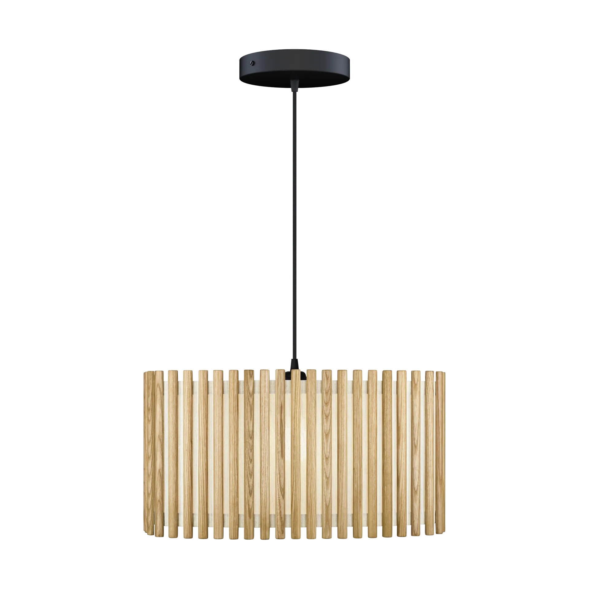 Lampa wisząca Komorebi duża, Rectangular oak-czarny Umage