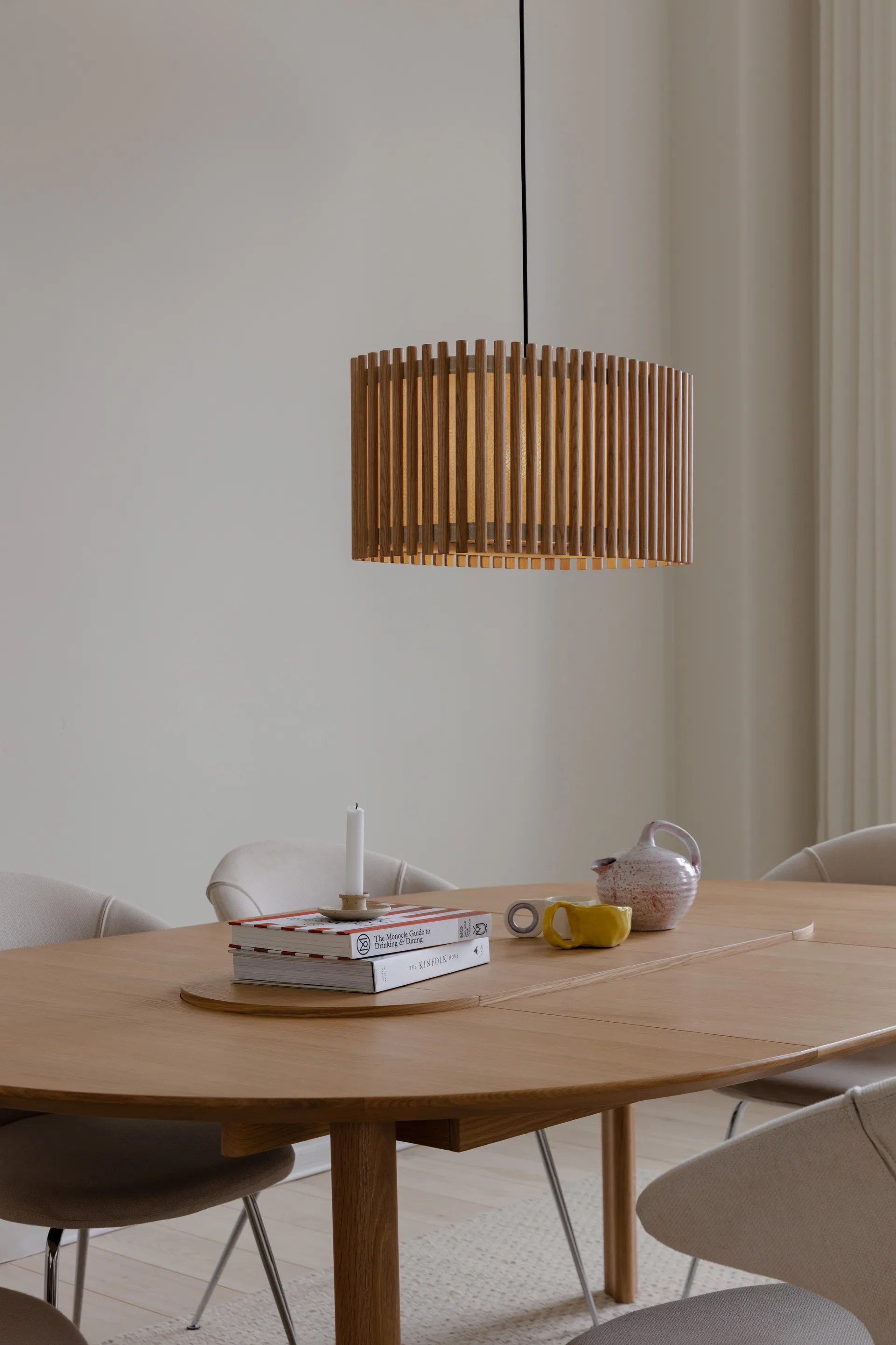 Lampa wisząca Komorebi duża, Rectangular oak-czarny Umage