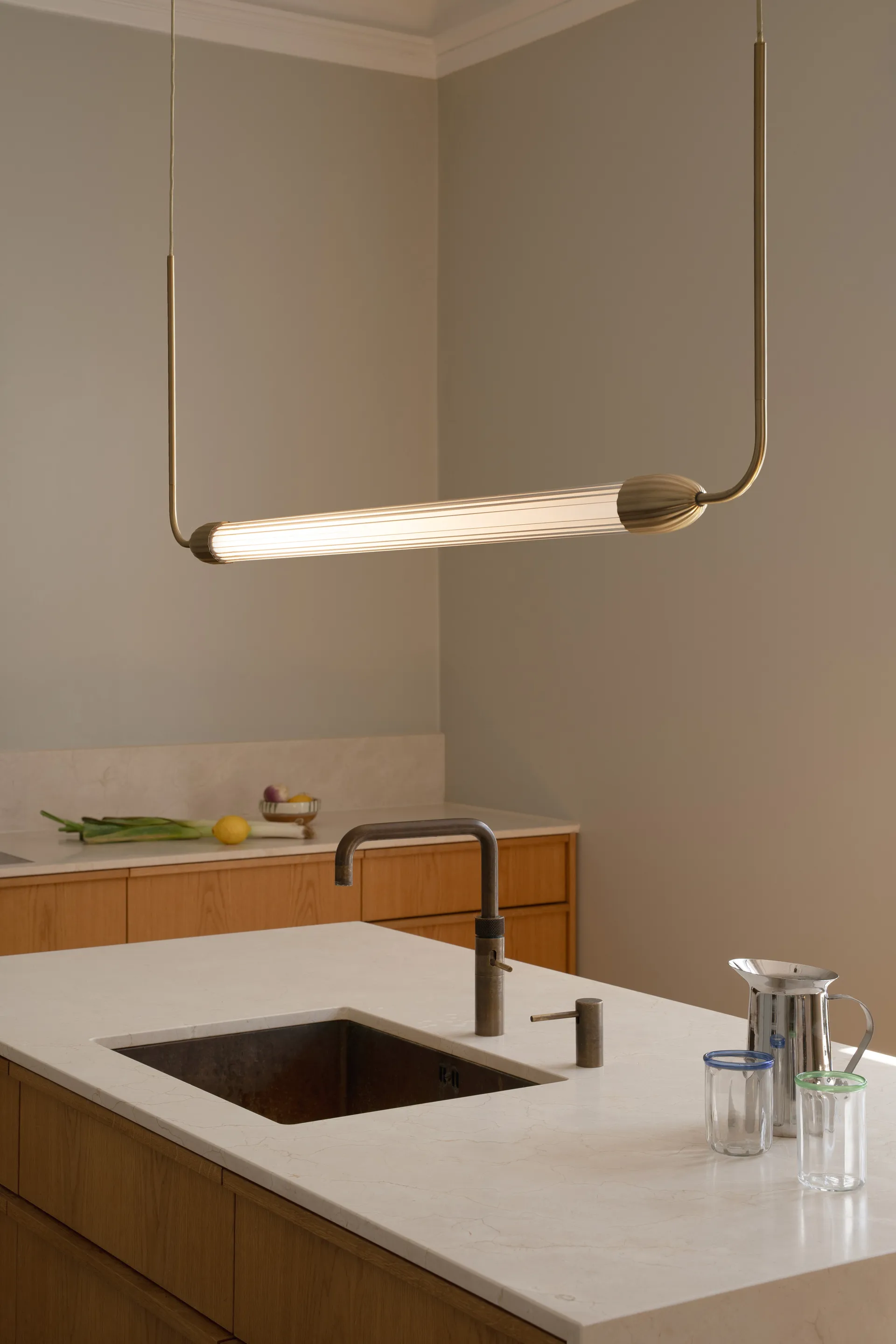 Lampa wisząca Lemon Squeeze, Mosiądz Umage