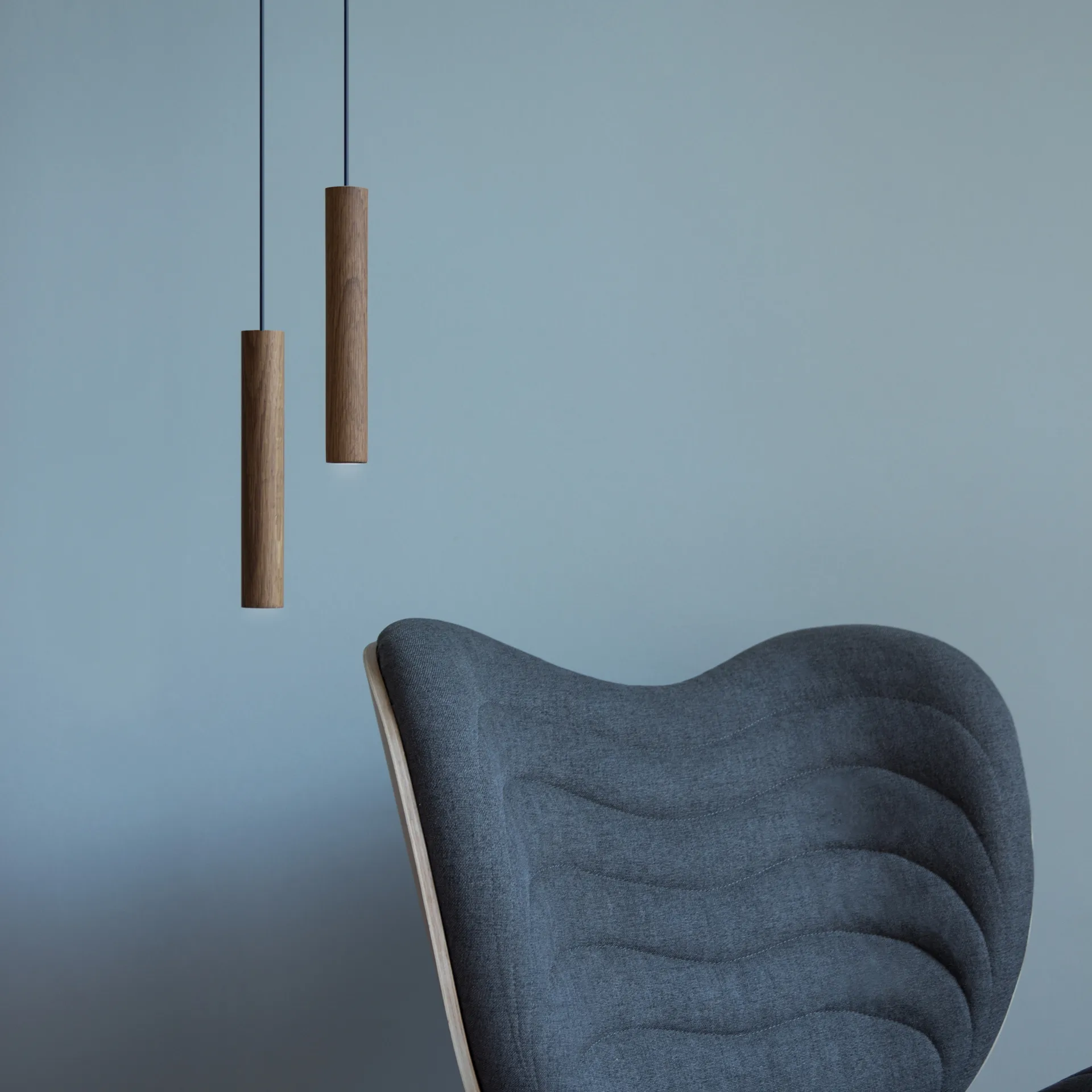 Lampa wisząca Umage Chimes 22 cm, Dark oak (ciemny dąb) Umage