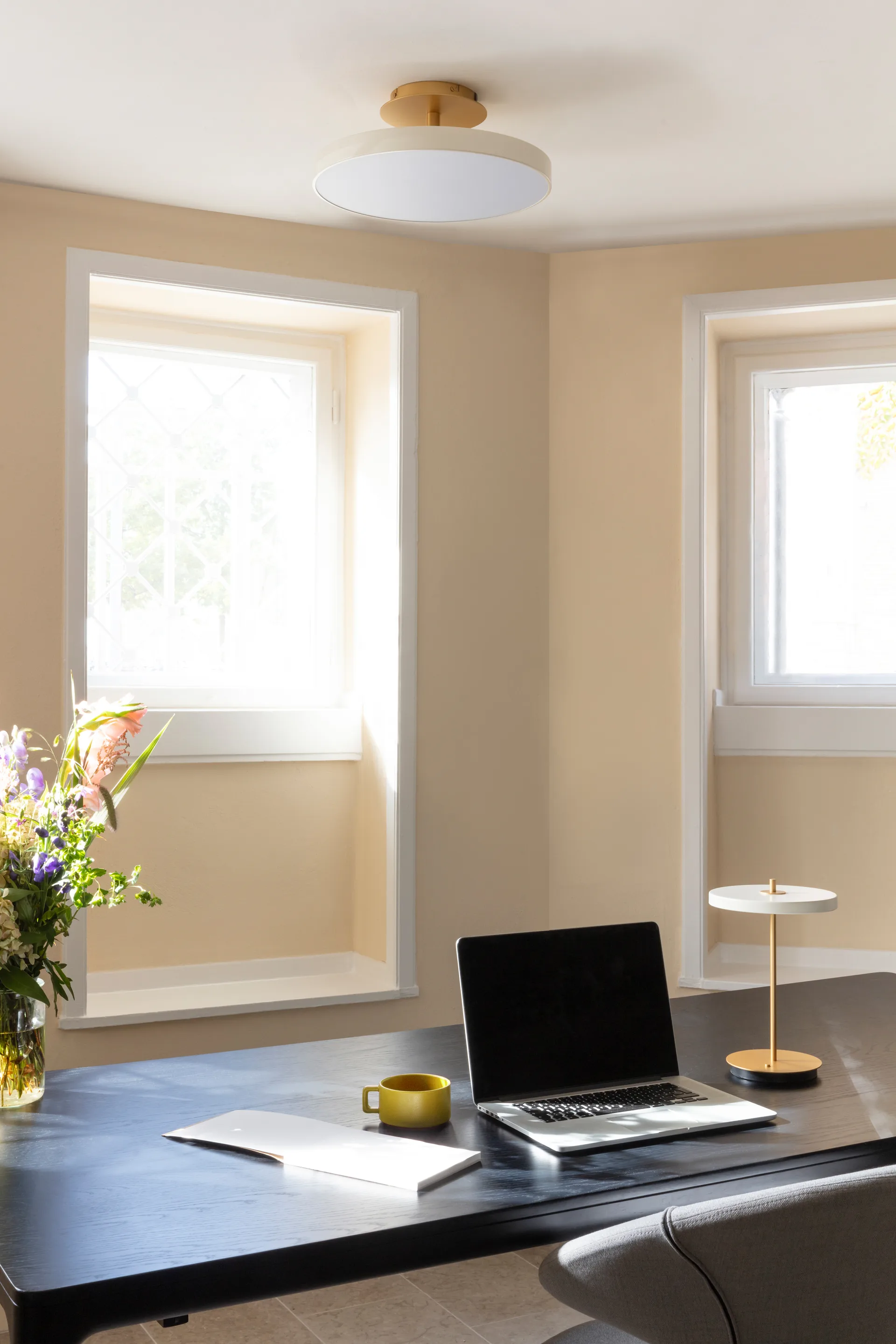 Plafon Asteria Up, Medium, Pearl white Umage