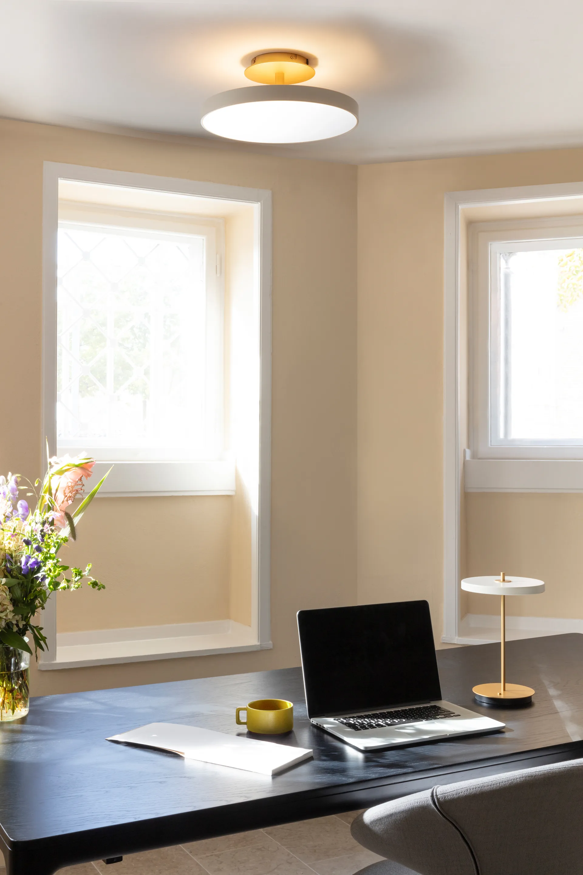 Plafon Asteria Up, Medium, Pearl white Umage