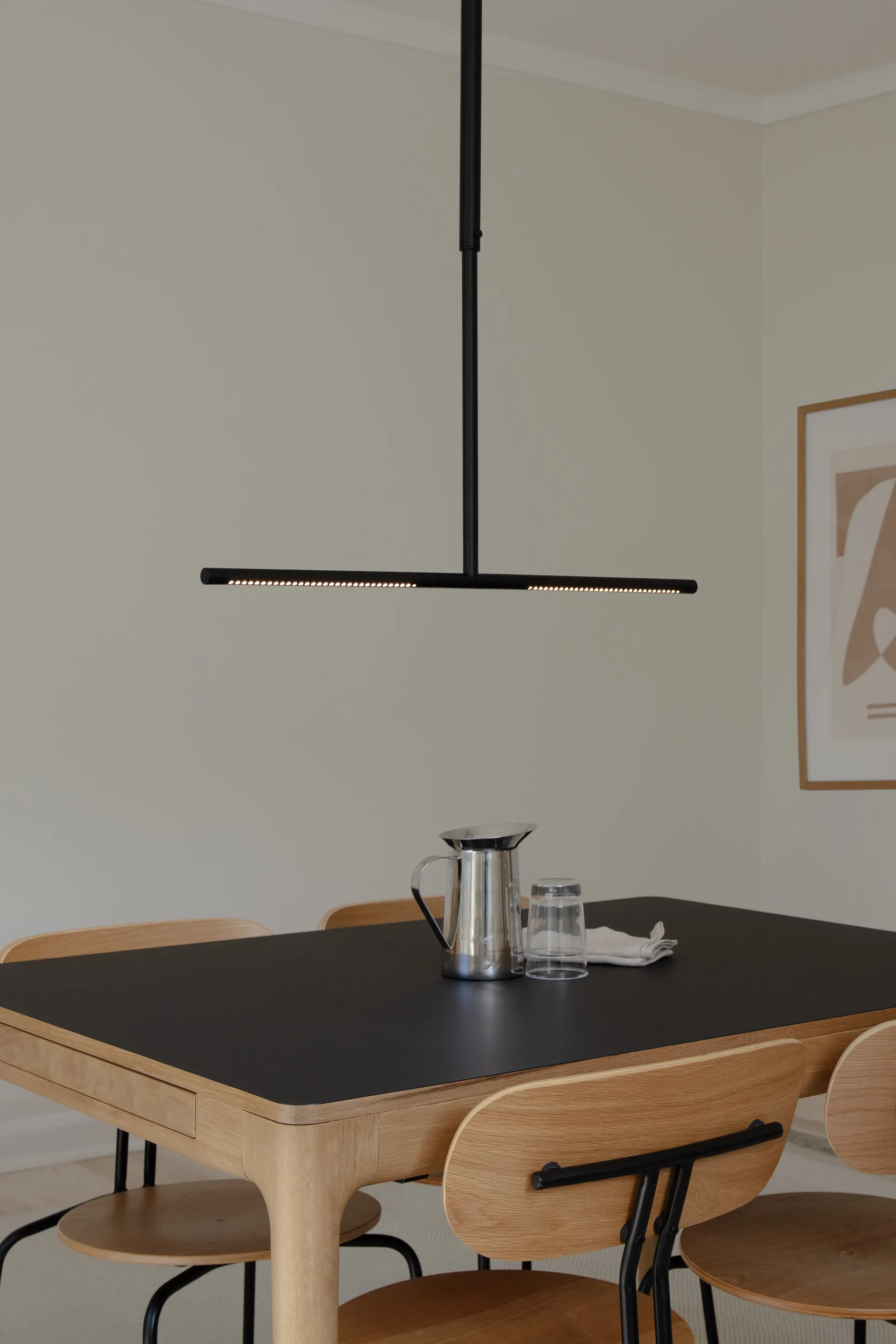 Stół do jadalni Heart'n'Soul 90x120 cm, Oak-obsidian black Umage