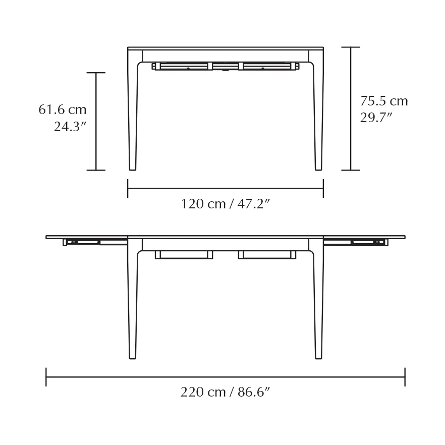 Stół do jadalni Heart'n'Soul 90x120 cm, Oak Umage
