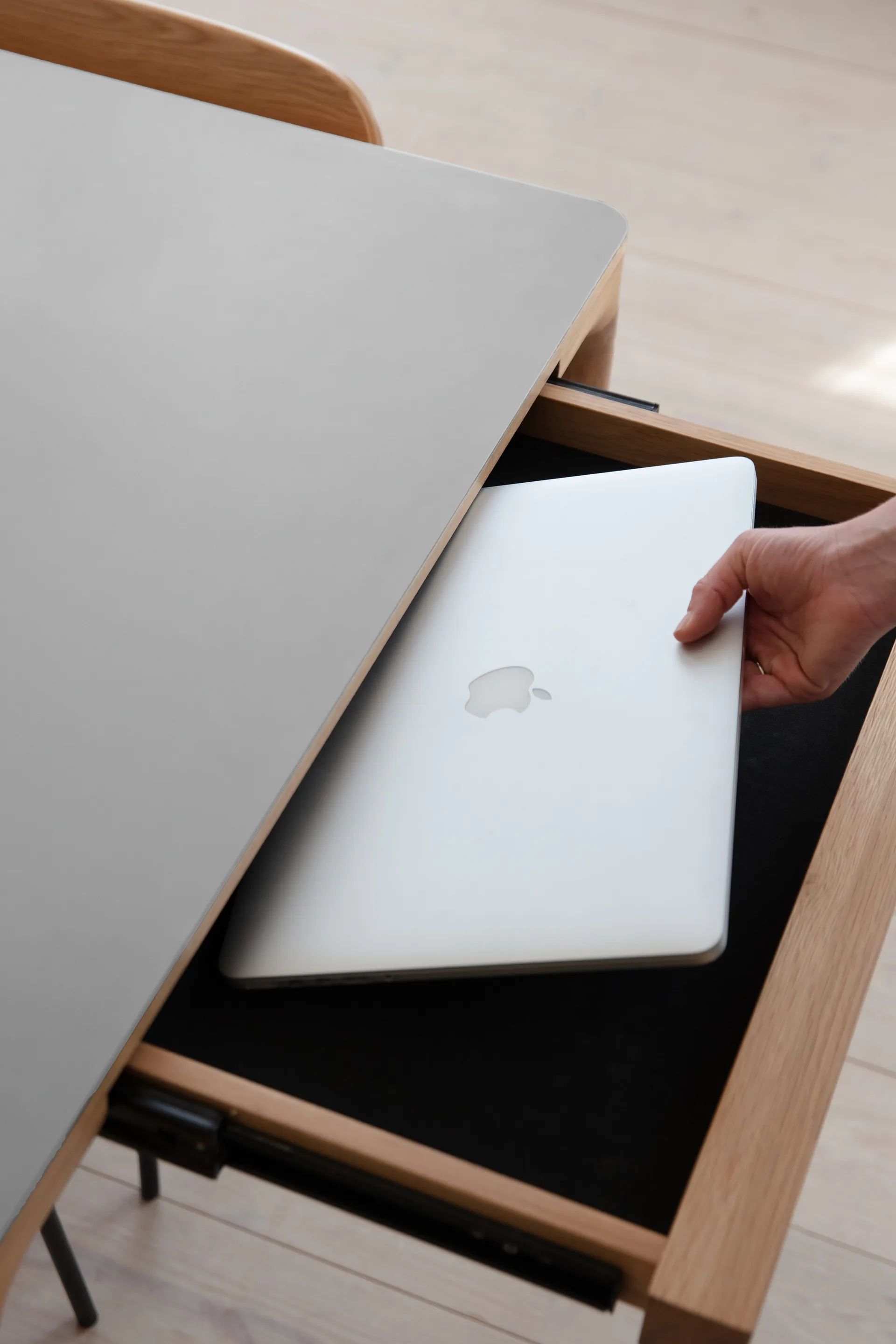 Stół do jadalni Heart'n'Soul 90x200 cm, Oak-cloud grey Umage