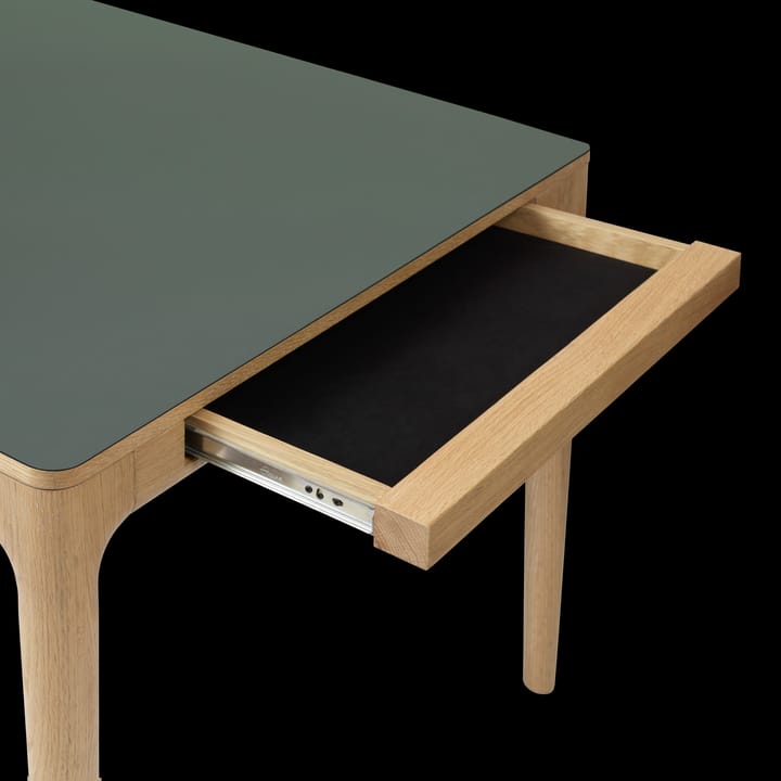 Stół do jadalni Heart'n'Soul 90x200 cm, Oak-moss green Umage
