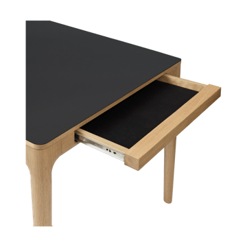 Stół do jadalni Heart'n'Soul 90x200 cm - Oak-obsidian black - Umage