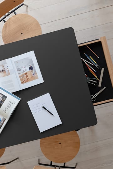 Stół do jadalni Heart'n'Soul 90x200 cm - Oak-obsidian black - Umage