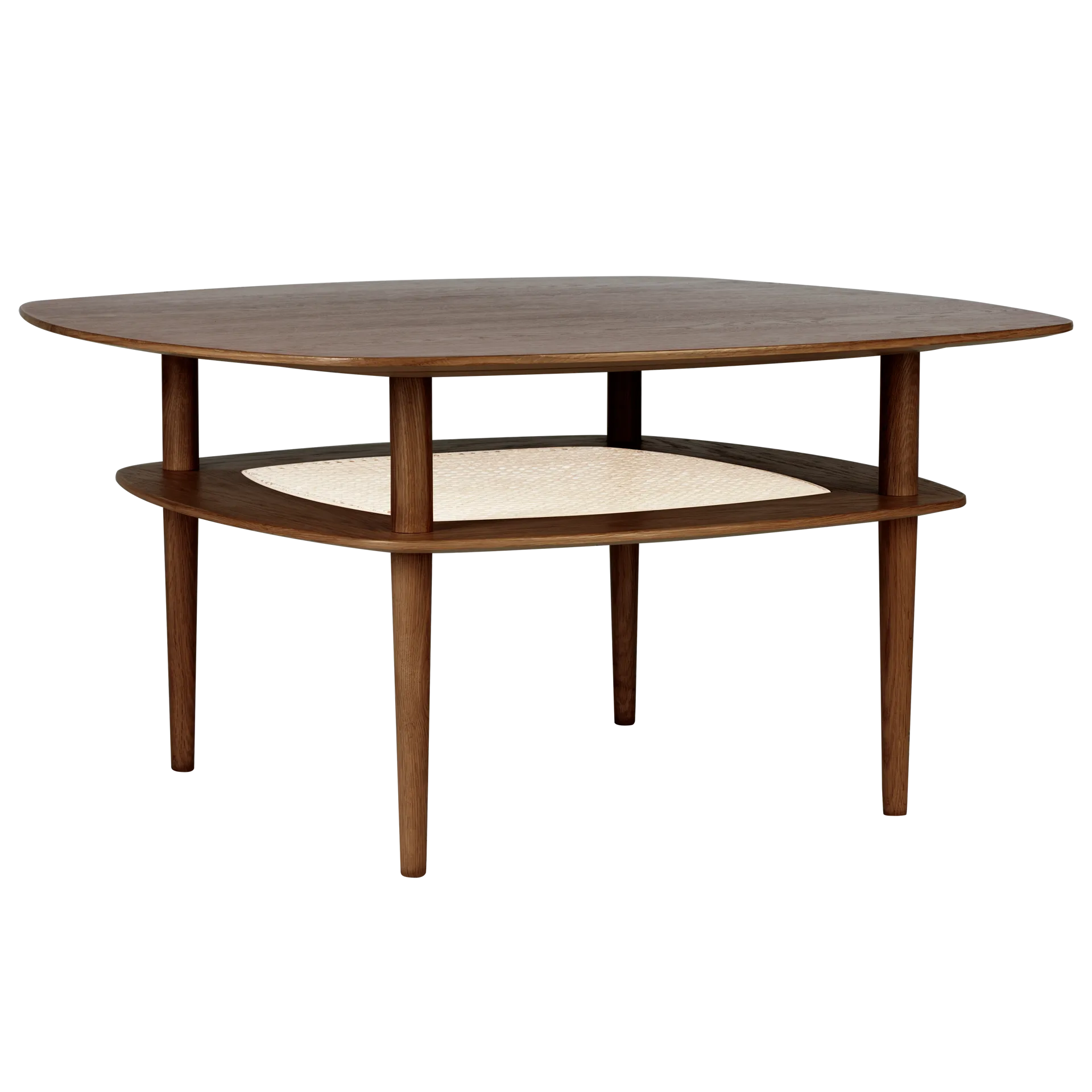 Stolik kawowy Together Smooth Square 100x100 cm, Dark oak Umage