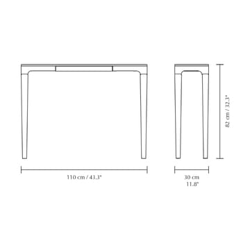 Stolik konsoli Heart'n'Soul 120 cm - Oak-cloud grey - Umage