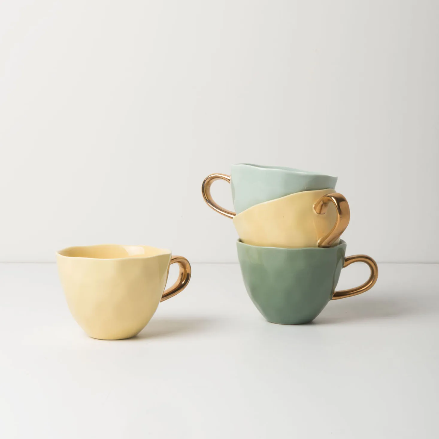Good Morning Cappuccino kubek 300 ml, Celadon (jasnozielony) URBAN NATURE CULTURE