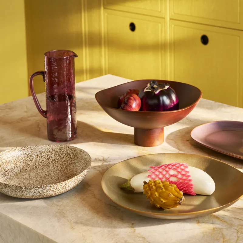 Miska Nox  Ø28 cm, Brązowo-biała URBAN NATURE CULTURE