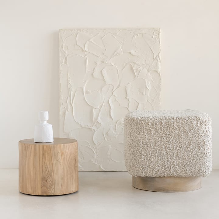 Pufa do siedzenia Kaura 38 cm, Off white URBAN NATURE CULTURE