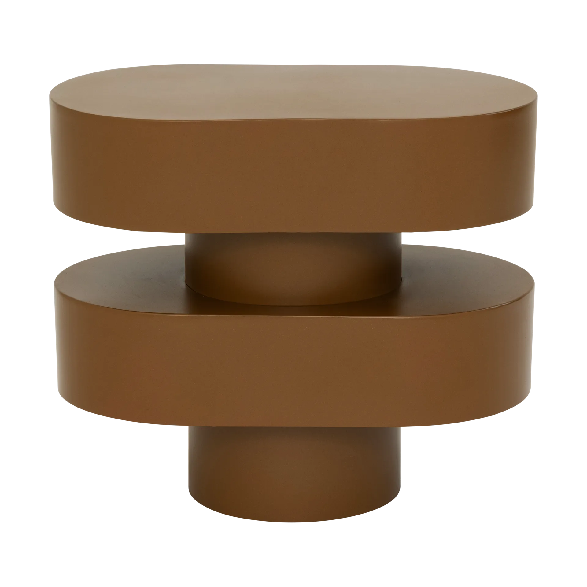 Stolik Ovaali 34 cm, Golden brown URBAN NATURE CULTURE