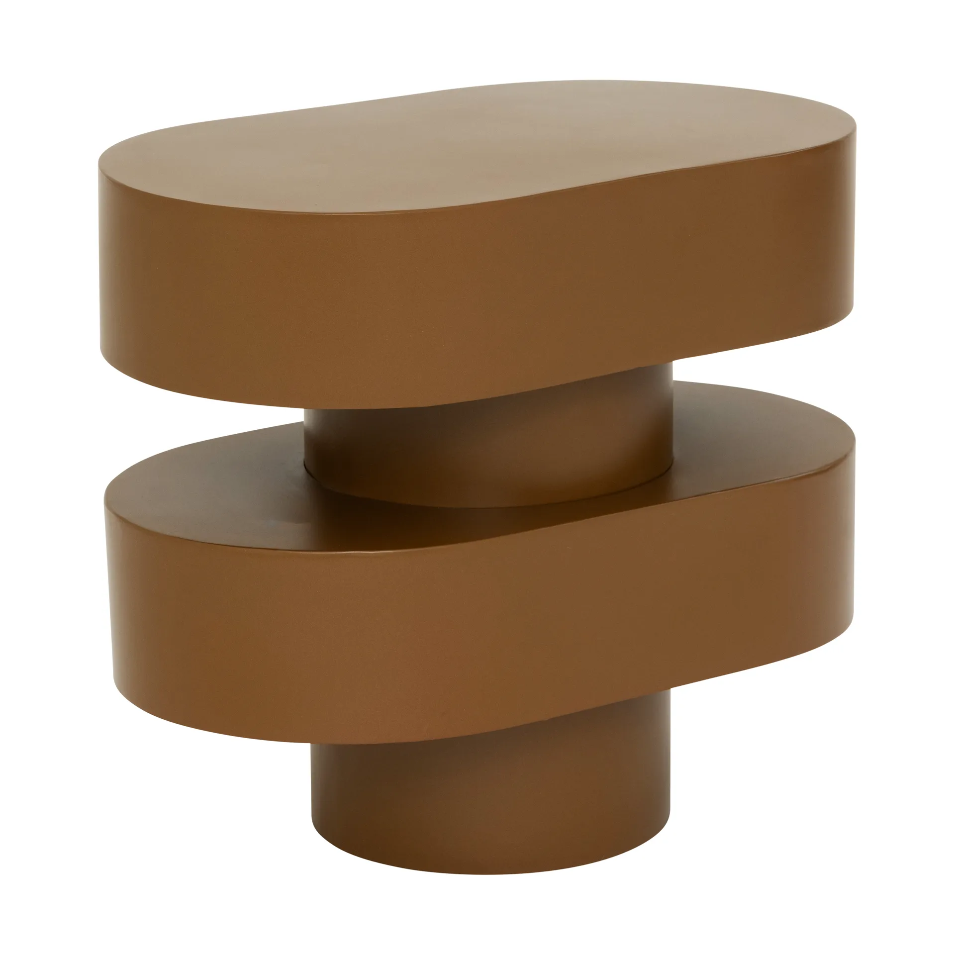 Stolik Ovaali 34 cm, Golden brown URBAN NATURE CULTURE