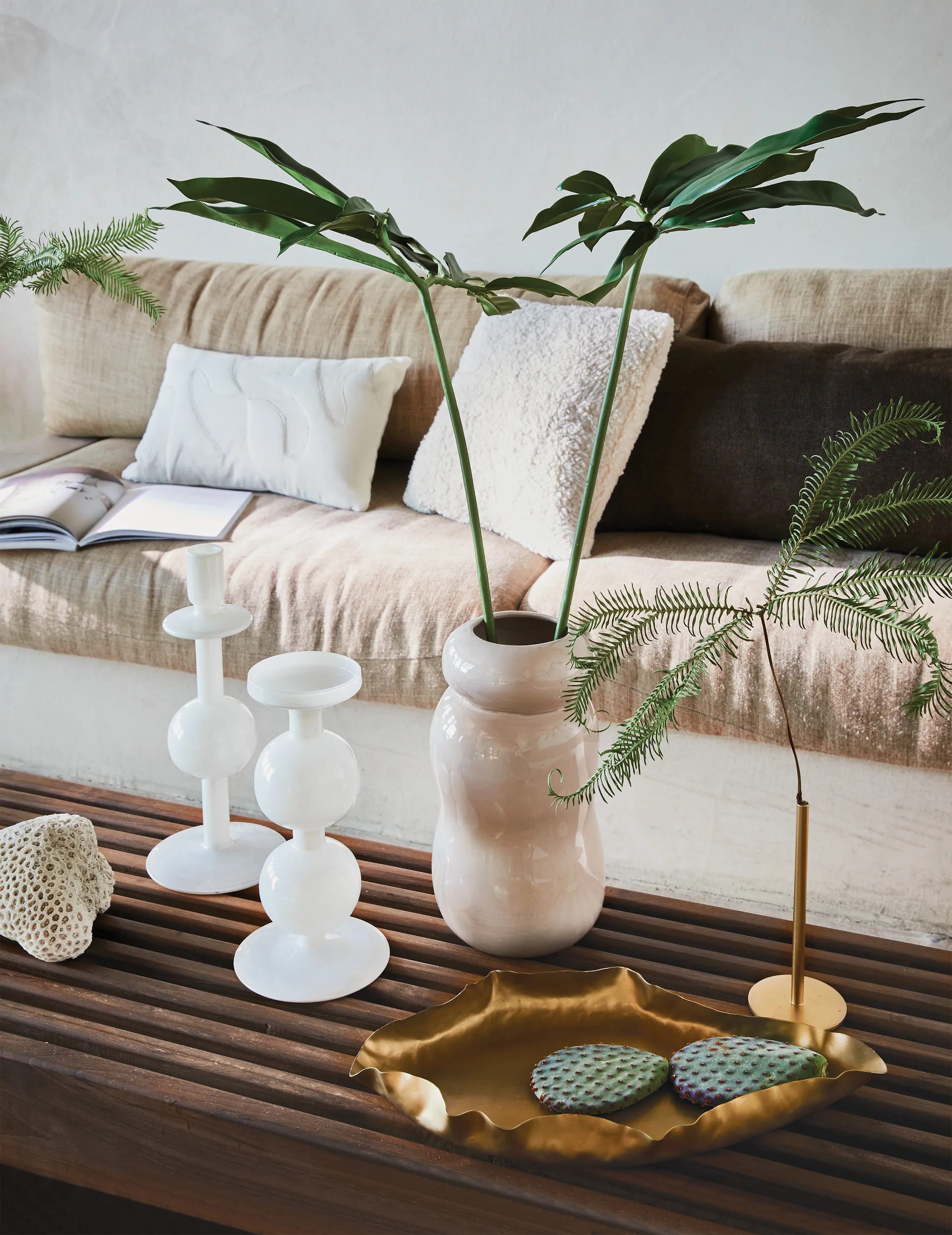 Świecznik Bulb 30 cm, Biały URBAN NATURE CULTURE