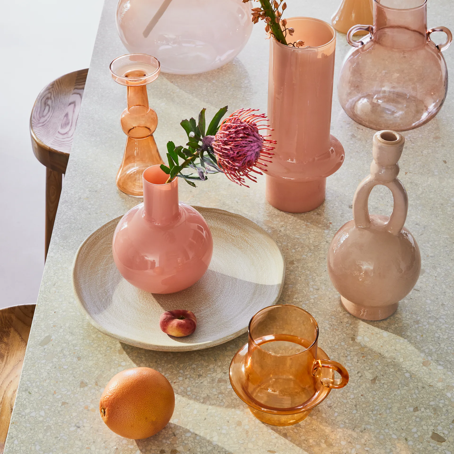 Świecznik Paradiso 29 cm, Old pink URBAN NATURE CULTURE