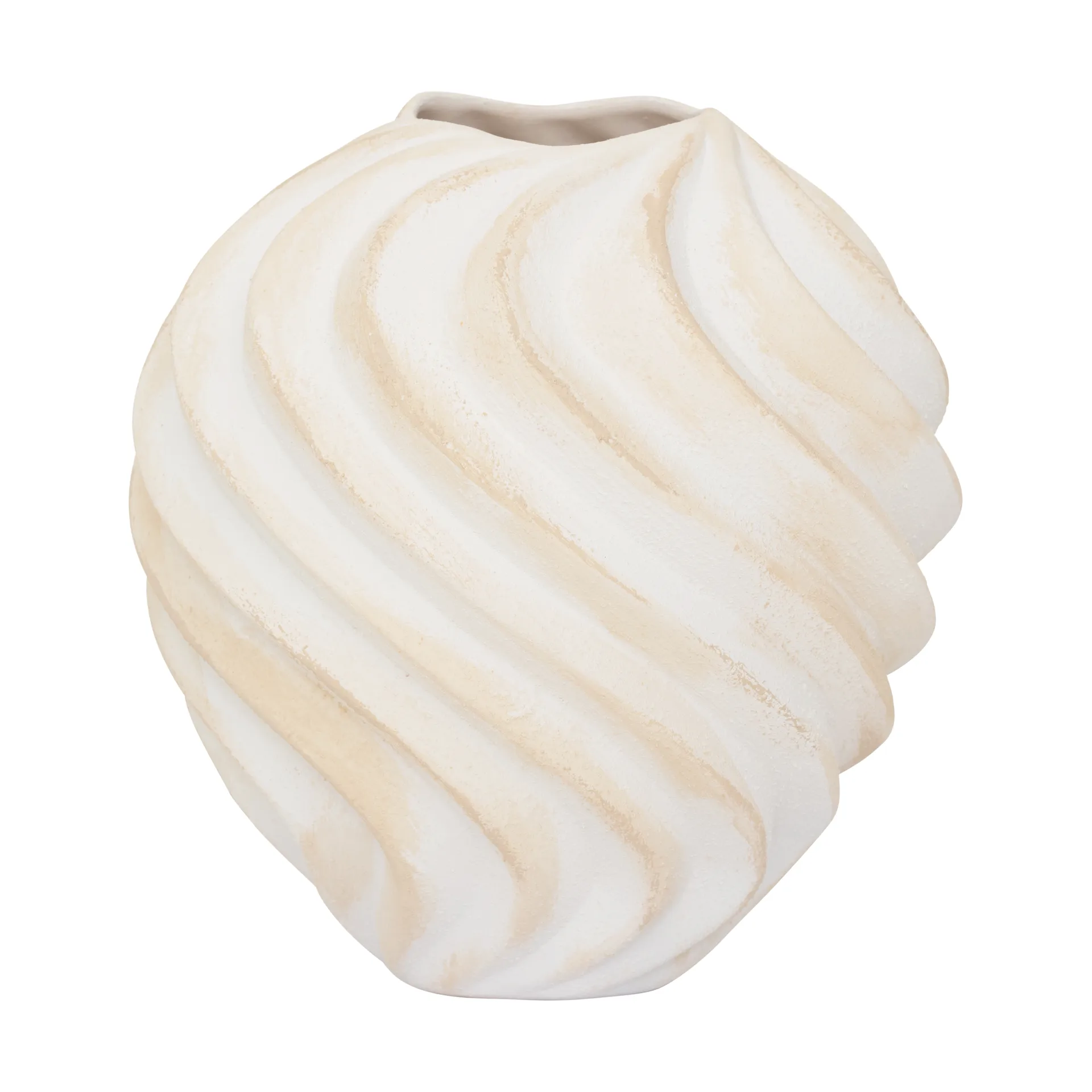 Wazon Ribbed Ø22 cm, Brown URBAN NATURE CULTURE