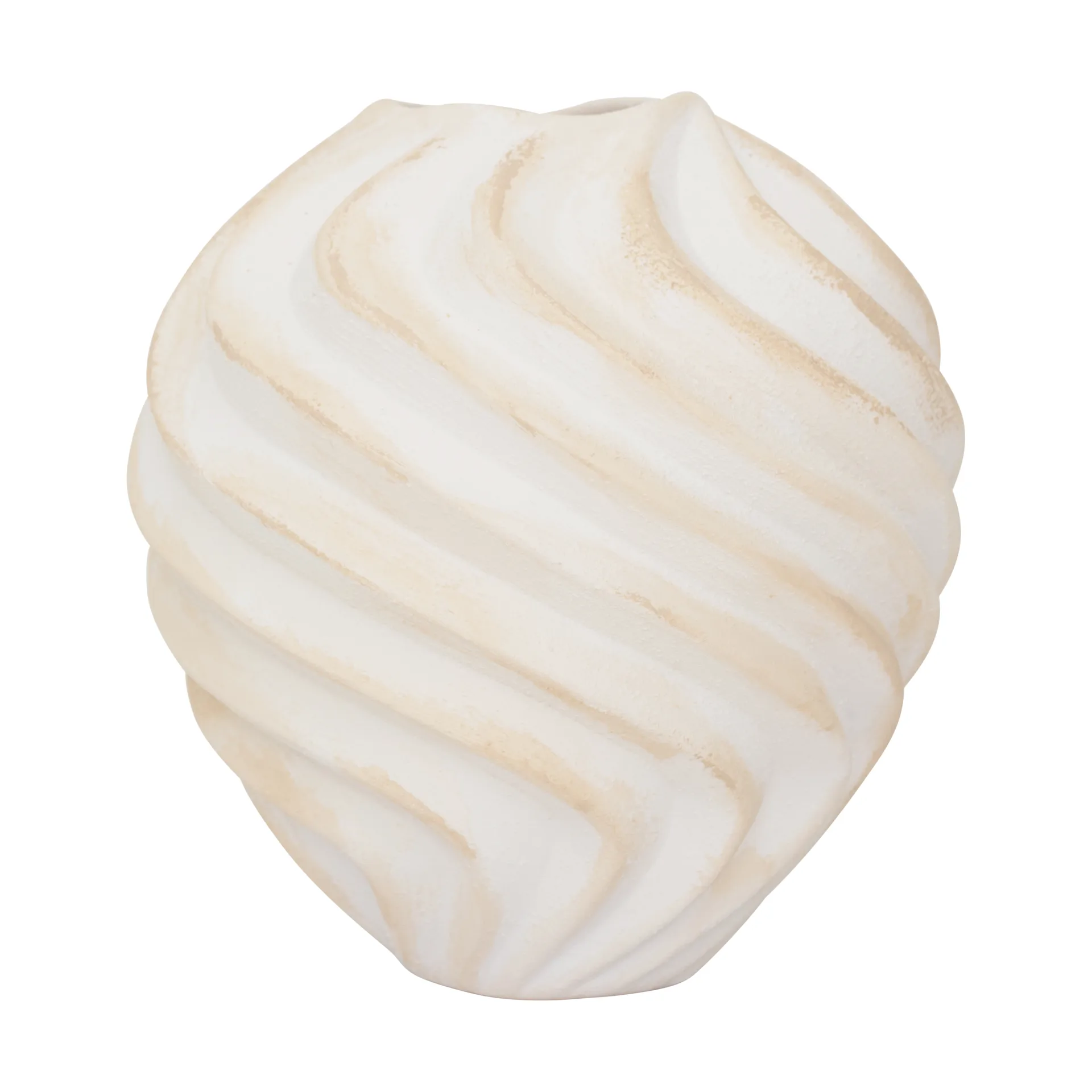 Wazon Ribbed Ø22 cm, Brown URBAN NATURE CULTURE