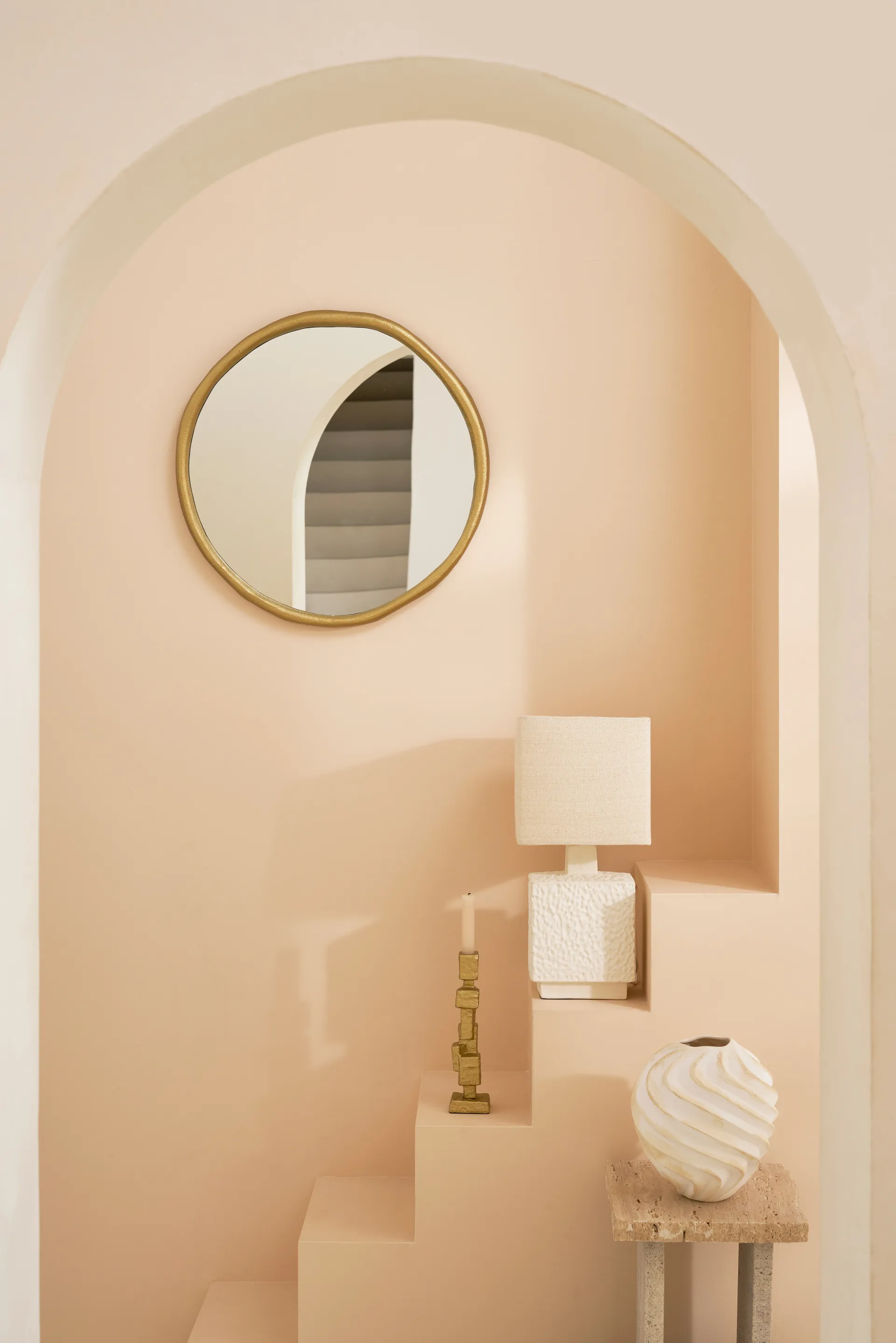 Wazon Ribbed Ø22 cm, Brown URBAN NATURE CULTURE