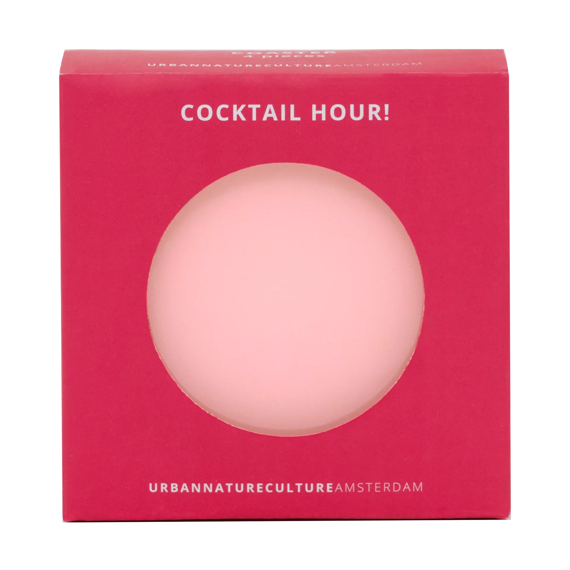 Zestaw prezentowy podstawki pod szklanki Urban Nature Culture, 4 szt, Pink URBAN NATURE CULTURE