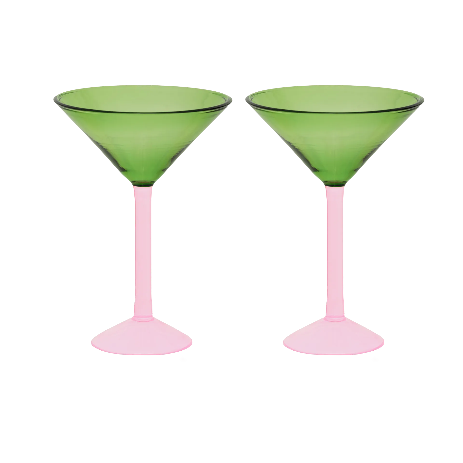 Zestaw upominkowy Urban Nature Culture - kieliszki do martini 2 szt, Green URBAN NATURE CULTURE
