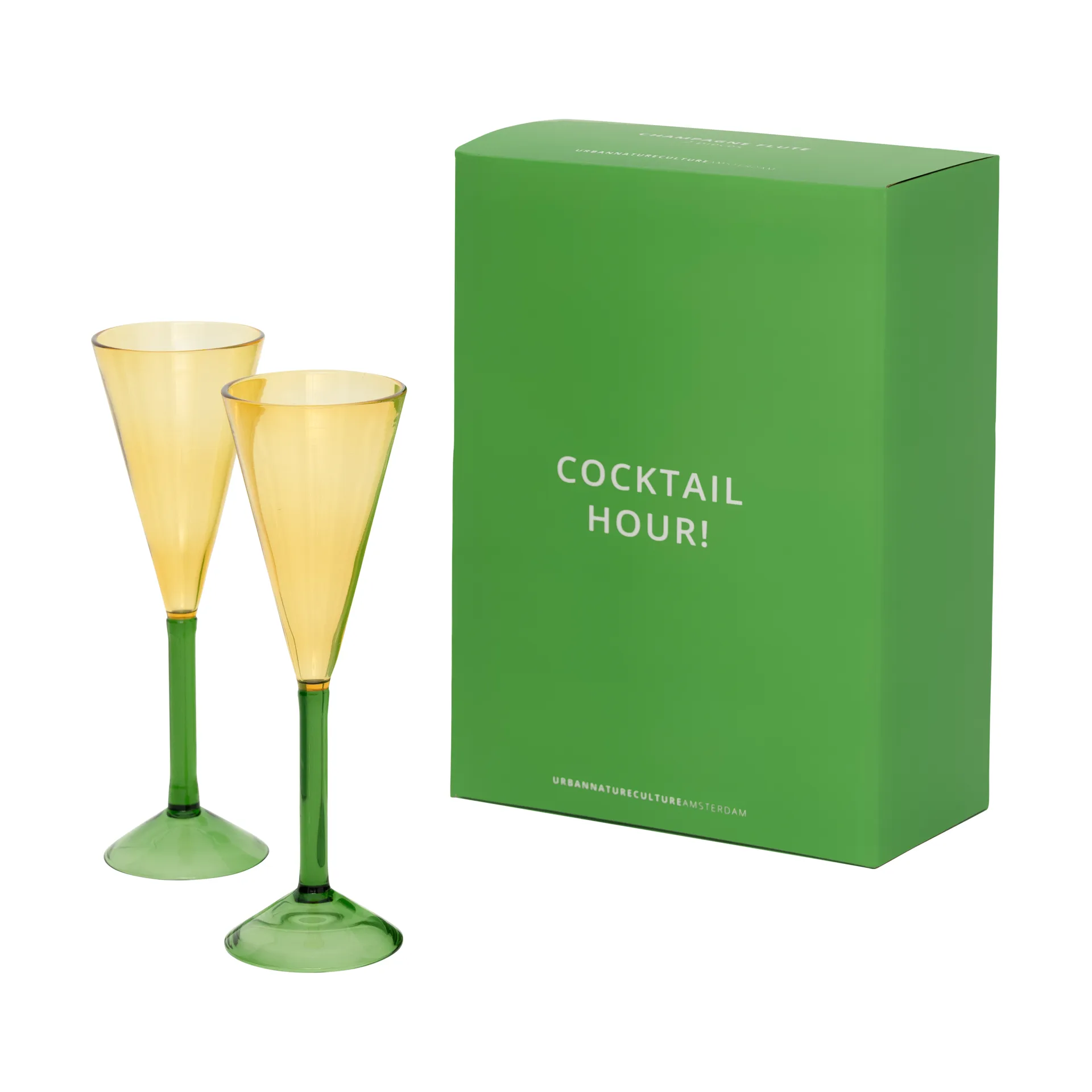 Zestaw upominkowy Urban Nature Culture - kieliszki do szampana 2 szt, Pink URBAN NATURE CULTURE