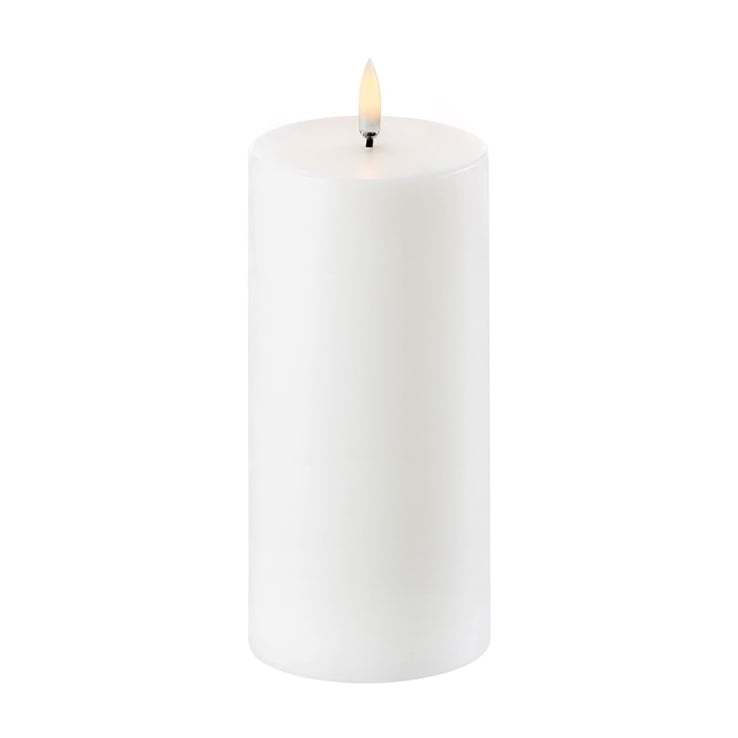 Фото - Люстра / світильник Uyuni Lighting Świeca blokowa Uyuni LED biała Ø7,8 cm 15,2 cm