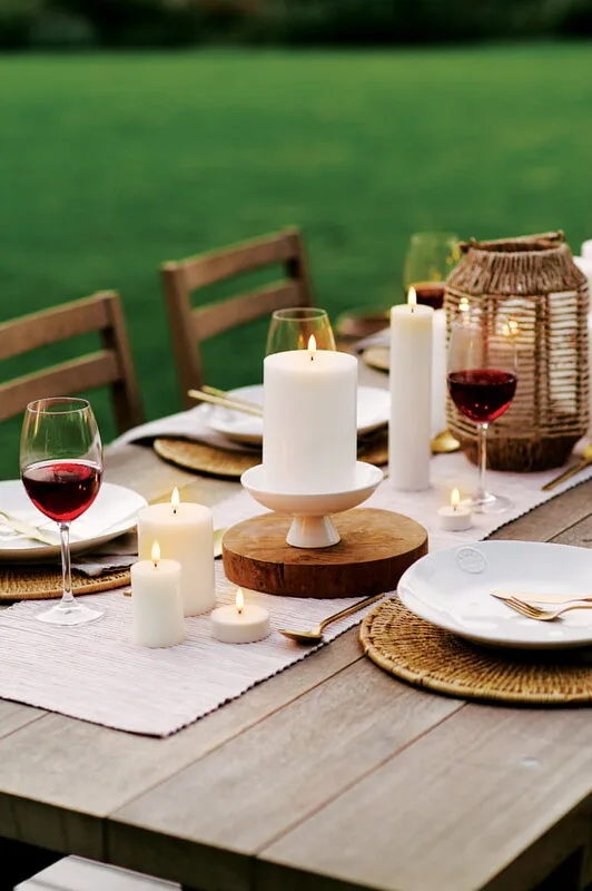 Świeca blokowa Uyuni LED biała Ø7,8 cm, 20,3 cm Uyuni Lighting