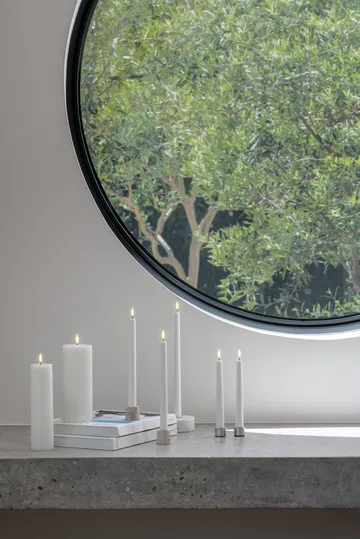 Świece stożkowe Uyuni LED białe 2 szt. - Ø2,3×25,2 cm - Uyuni Lighting