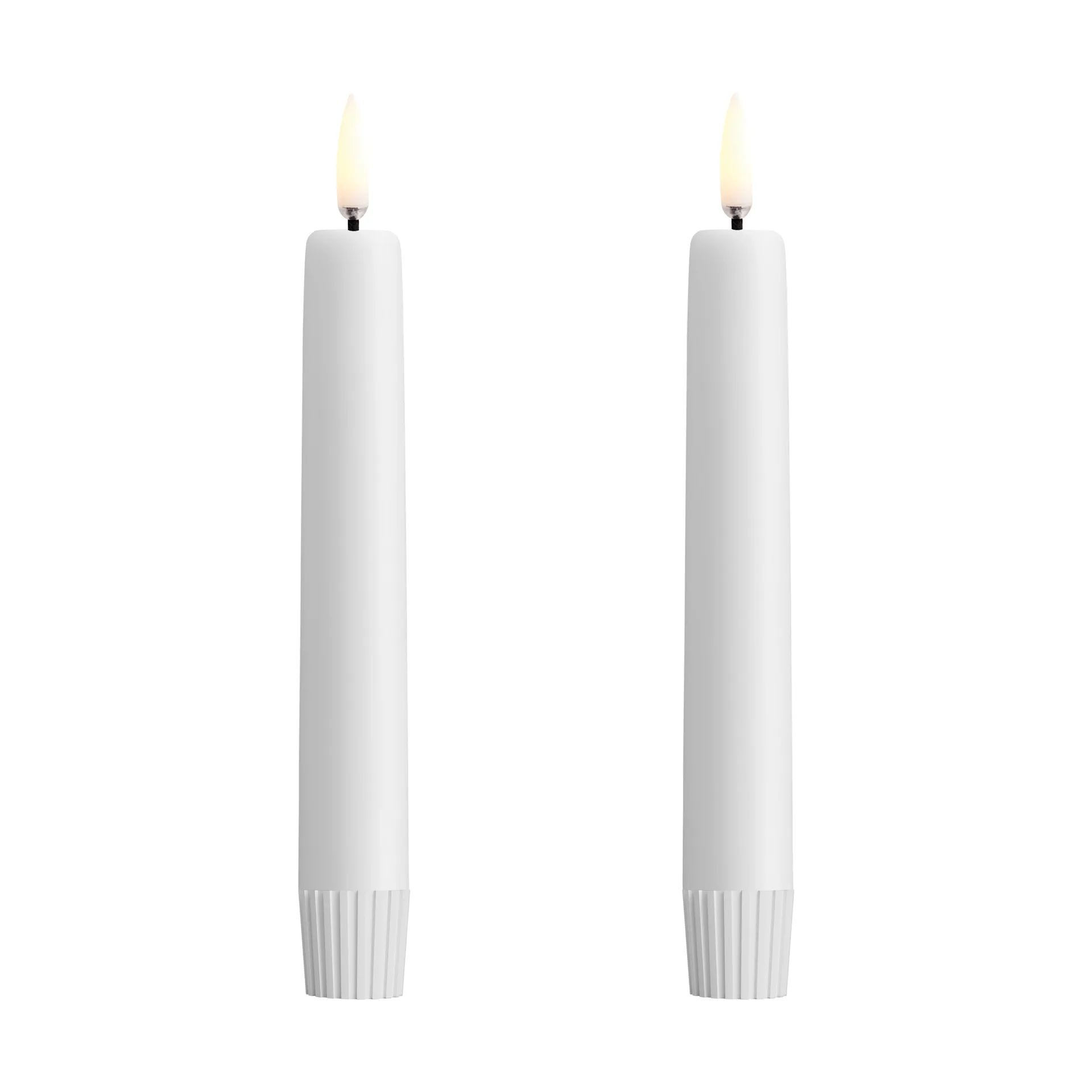 Świece stożkowe Uyuni LED białe 2 szt., Ø2,3x16,4 cm Uyuni Lighting