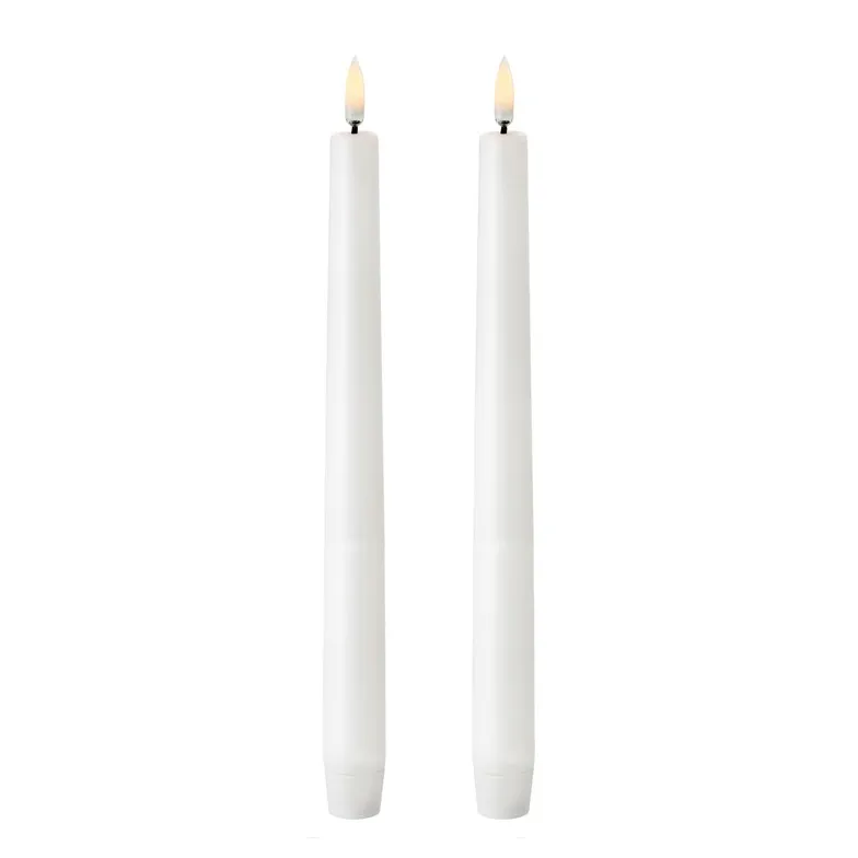 Świece stożkowe Uyuni LED białe 2 szt., 25,2 cm Uyuni Lighting