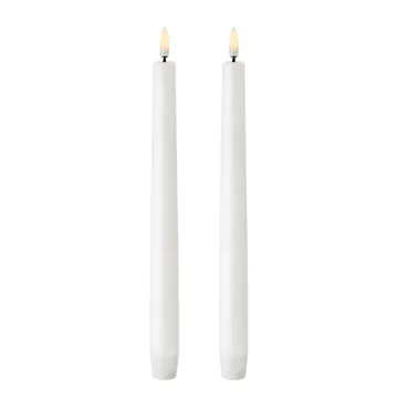 Świece stożkowe Uyuni LED białe 2 szt. - 25,2 cm - Uyuni Lighting