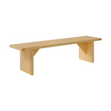Ławka 012 Kolmio Bench - Sosna olejowana i woskowana, matowe, 176×42×45 cm - Vaarnii