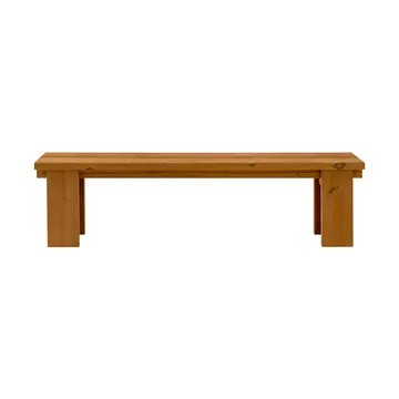Ławka 013 Osa Outdoor Bench - Sosna termowana, 182x37x49 cm - Vaarnii
