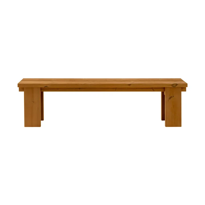 Ławka 013 Osa Outdoor Bench - Sosna termowana, 182x37x49 cm - Vaarnii