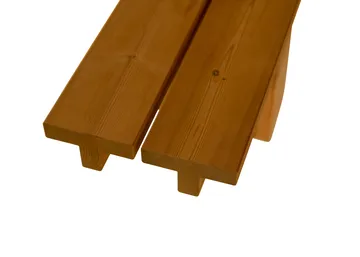 Ławka 013 Osa Outdoor Bench - Sosna termowana, 182x37x49 cm - Vaarnii