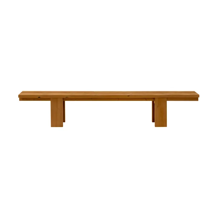 Ławka 013 Osa Outdoor Bench - Sosna termowana, 270×37×49 cm - Vaarnii