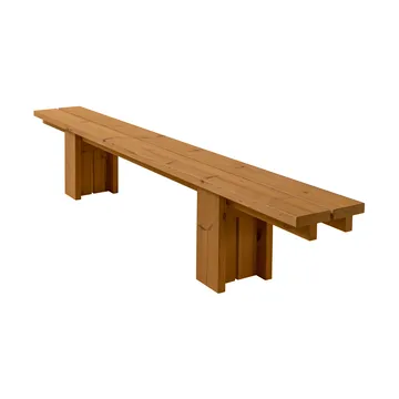 Ławka 013 Osa Outdoor Bench - Sosna termowana, 270×37×49 cm - Vaarnii