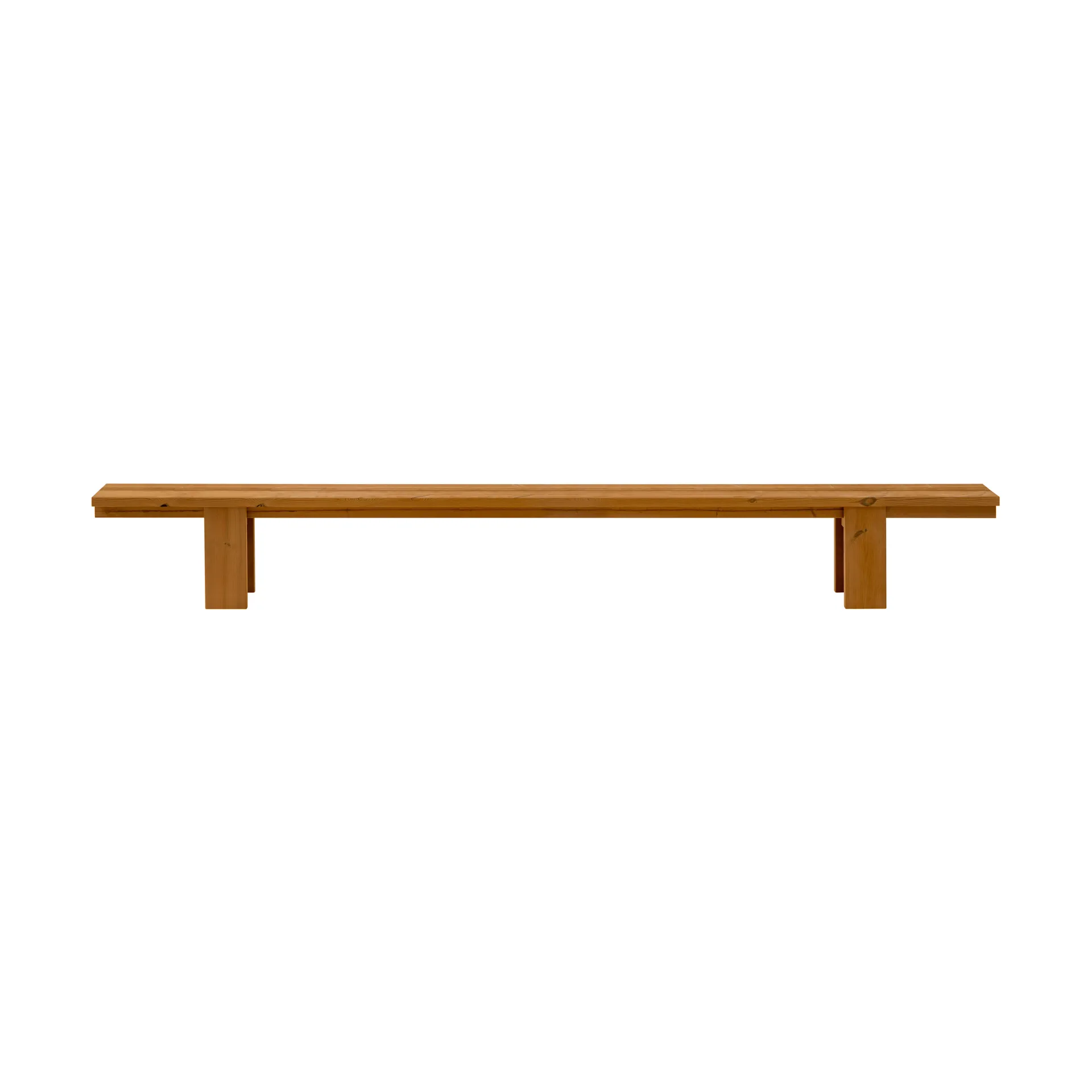 Ławka 013 Osa Outdoor Bench, Sosna termowana, 333×37×49 cm Vaarnii