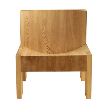 Fotel lounge 005 Lounge Chair - Sosna olejowana i woskowana, matowe - Vaarnii