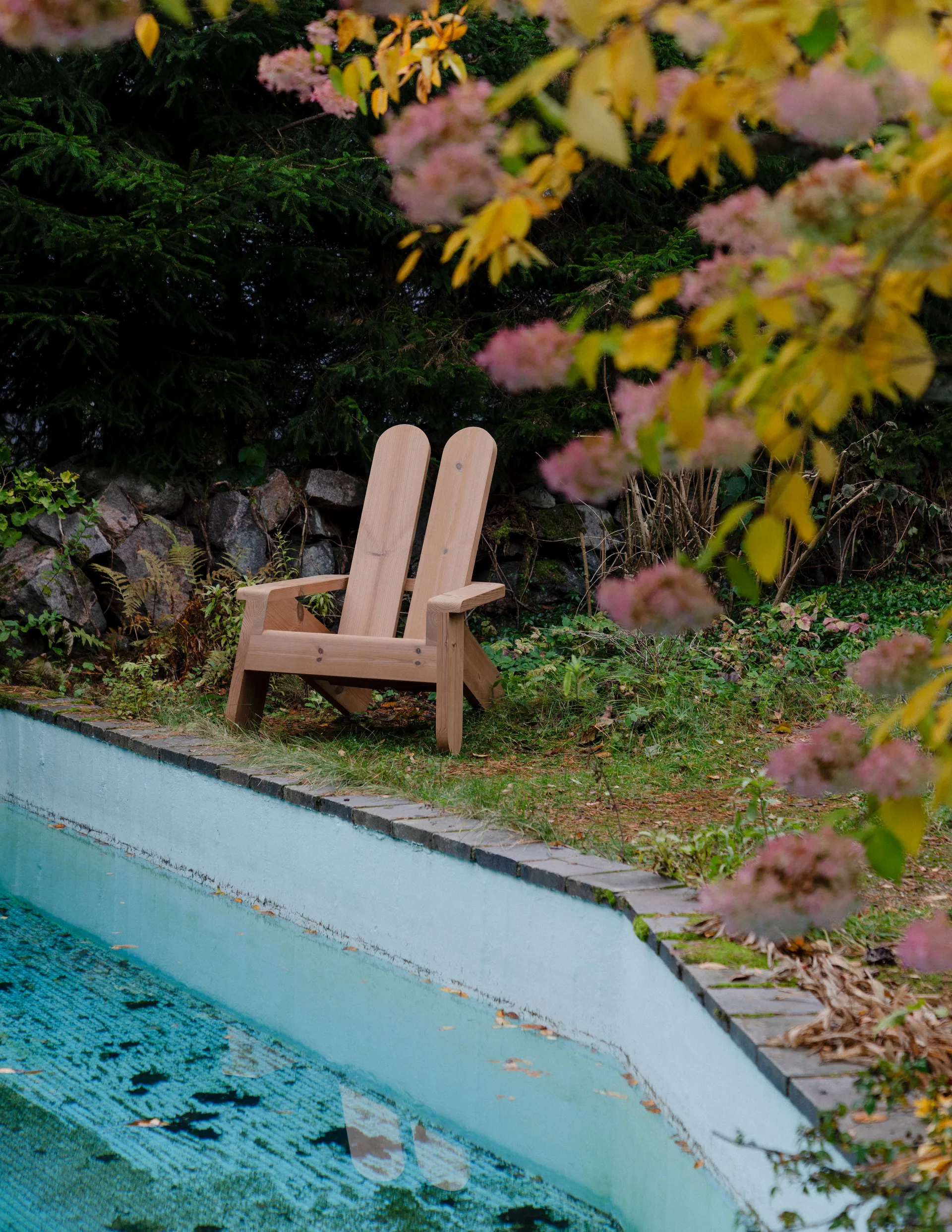 Fotel lounge 015 Peace Outdoor Lounge Chair, Sosna termowana Vaarnii