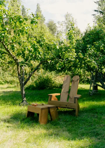 Fotel lounge 015 Peace Outdoor Lounge Chair - Sosna termowana - Vaarnii