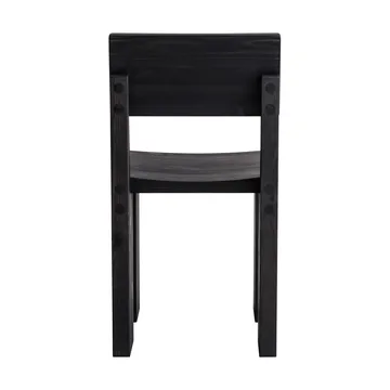 Krzesło 001 Dining Chair - Sosna bejcowana na czarno - Vaarnii