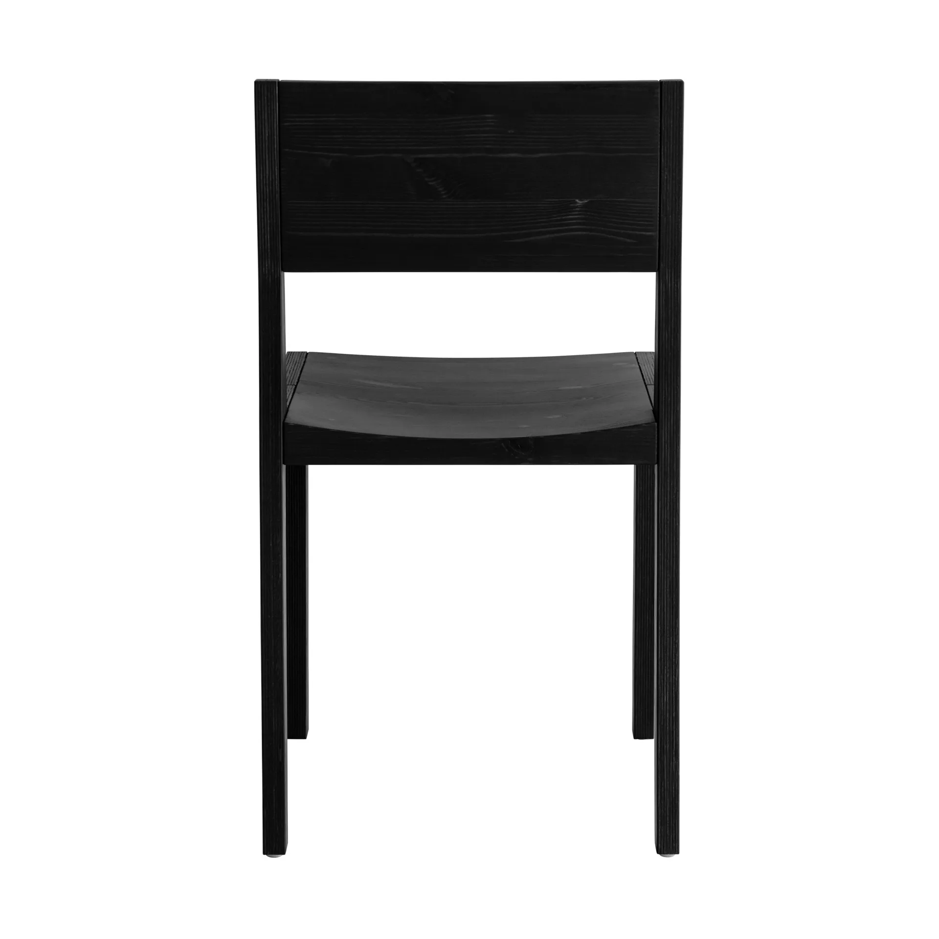 Krzesło 016 Maasto Dining Chair, Sosna bejcowana na czarno Vaarnii