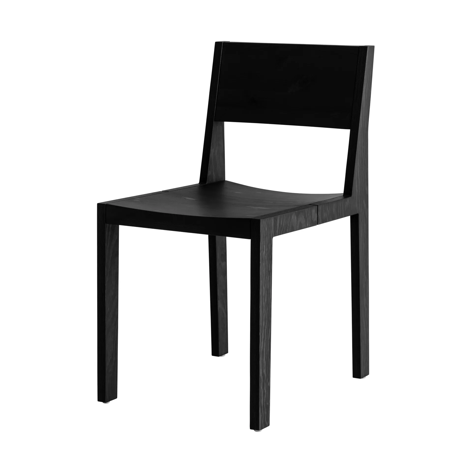 Krzesło 016 Maasto Dining Chair, Sosna bejcowana na czarno Vaarnii