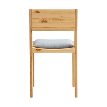Krzesło 016 Maasto Dining Chair - Sosna olejowana i woskowana, matowe, siedzisko tapicerowane na szaro - Vaarnii