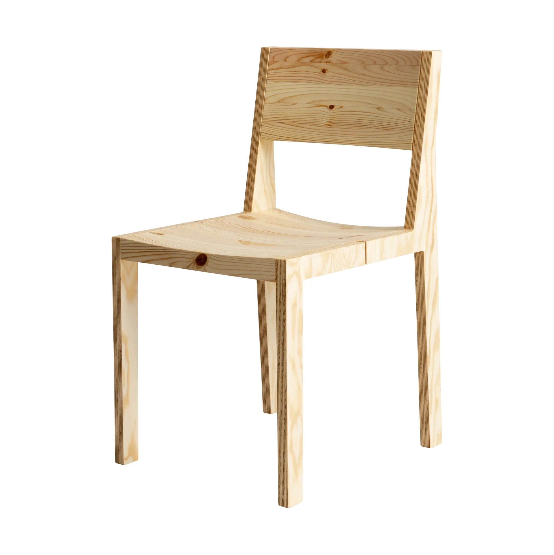 Krzesło 016 Maasto Dining Chair, Sosna olejowana i woskowana, matowe Vaarnii